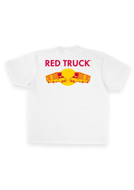 RED TRUCK WHITE