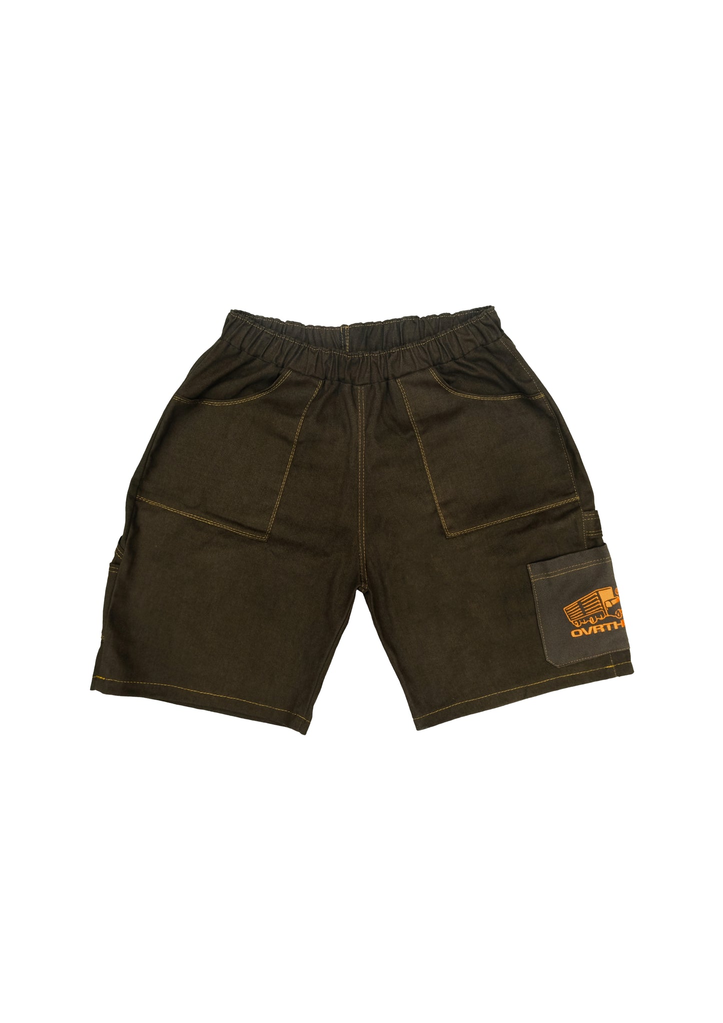 Chocolate Twill Cargo Jorts