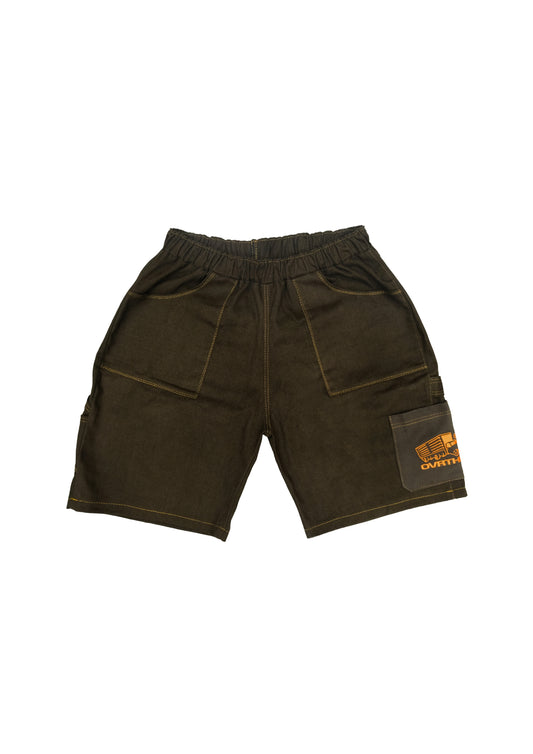 Chocolate Twill Cargo Jorts