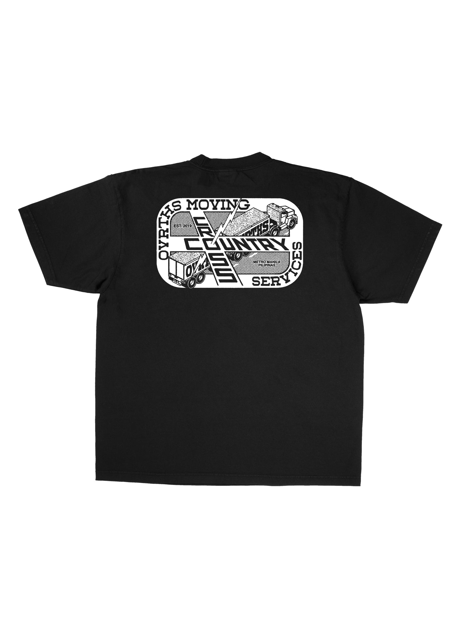 CROSS COUNTRY M/S BLACK T-SHIRT
