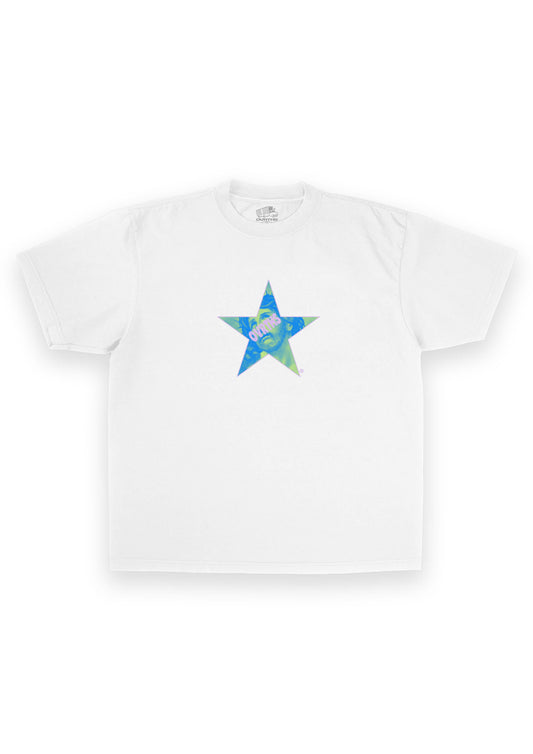 OVR STAR WHITE T SHIRT