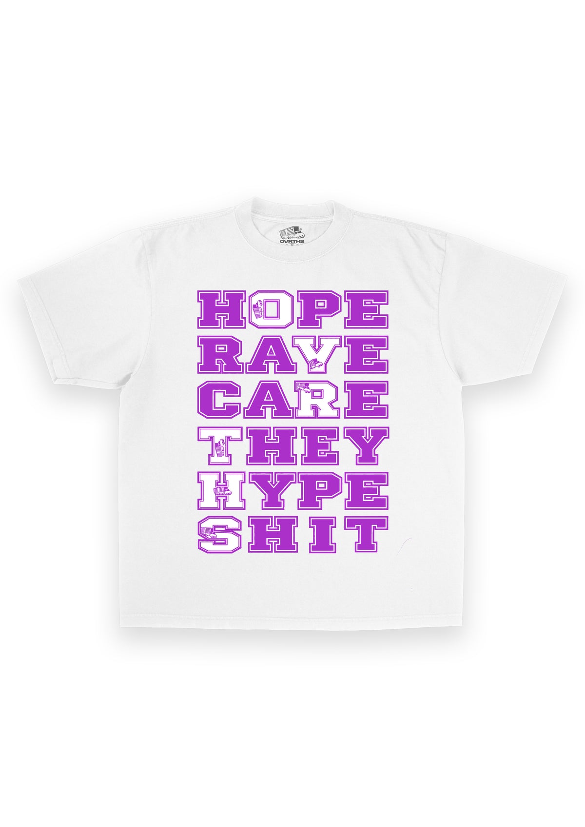 TEXT TWIST T SHIRT WHITE