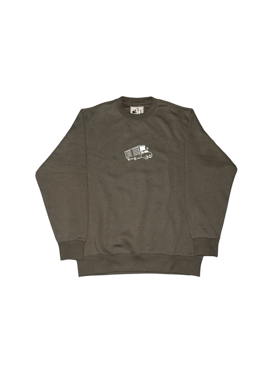 M/S Casual Crewneck Moss Green