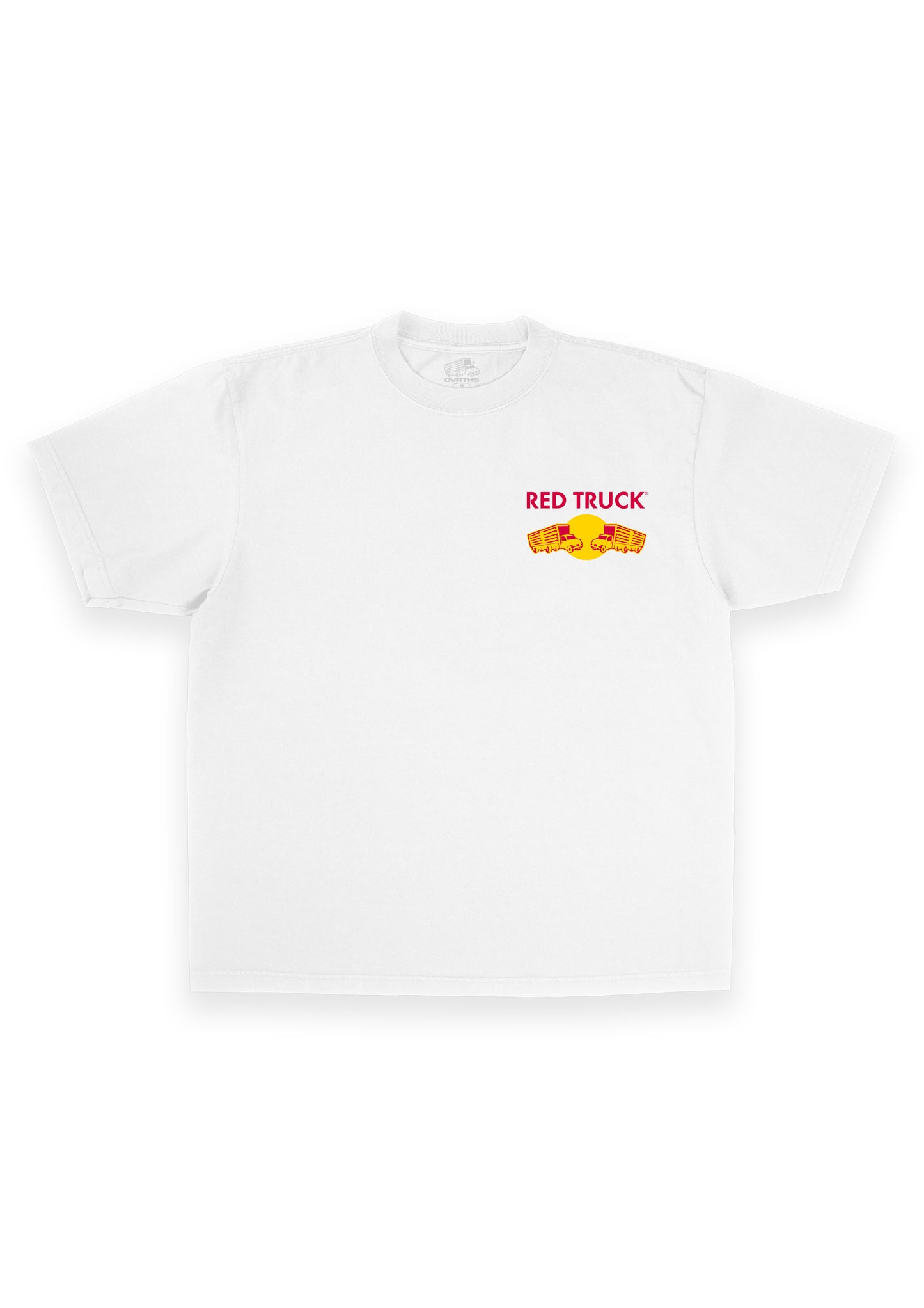 RED TRUCK WHITE