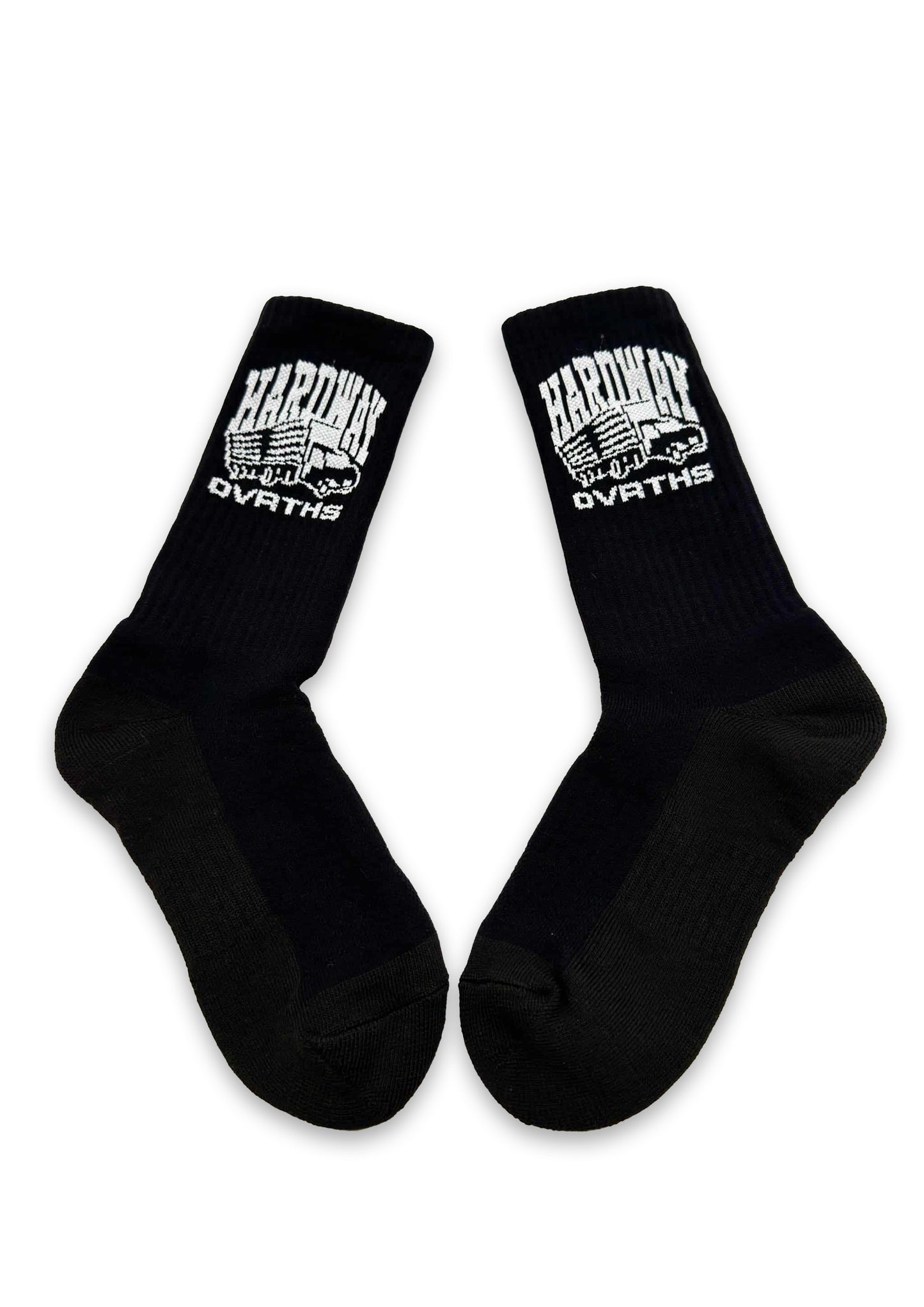 OVRTHW CREW SOCKS BLACK