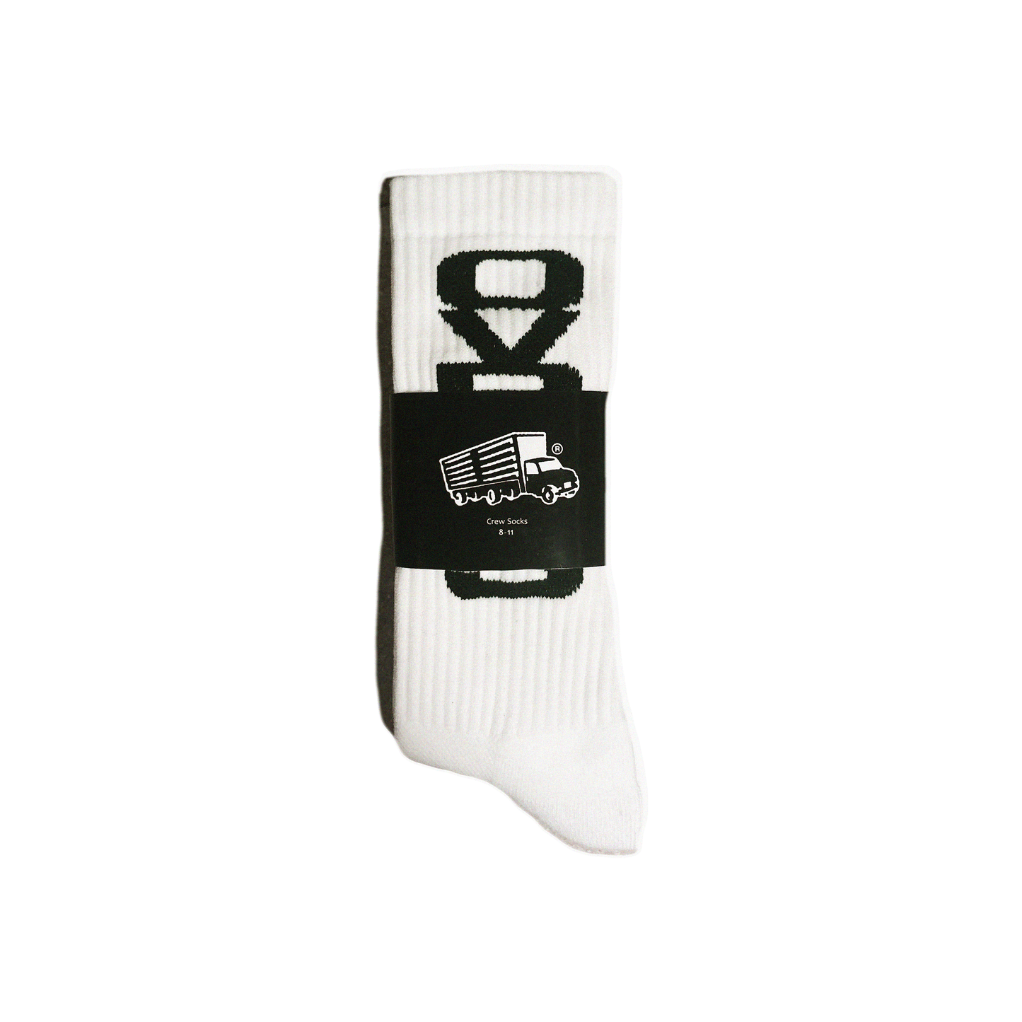 OVR 2tone Crew Socks (White)