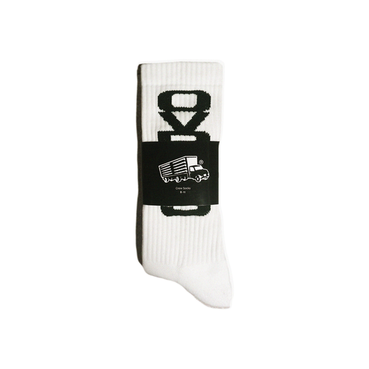 OVR 2tone Crew Socks (White)