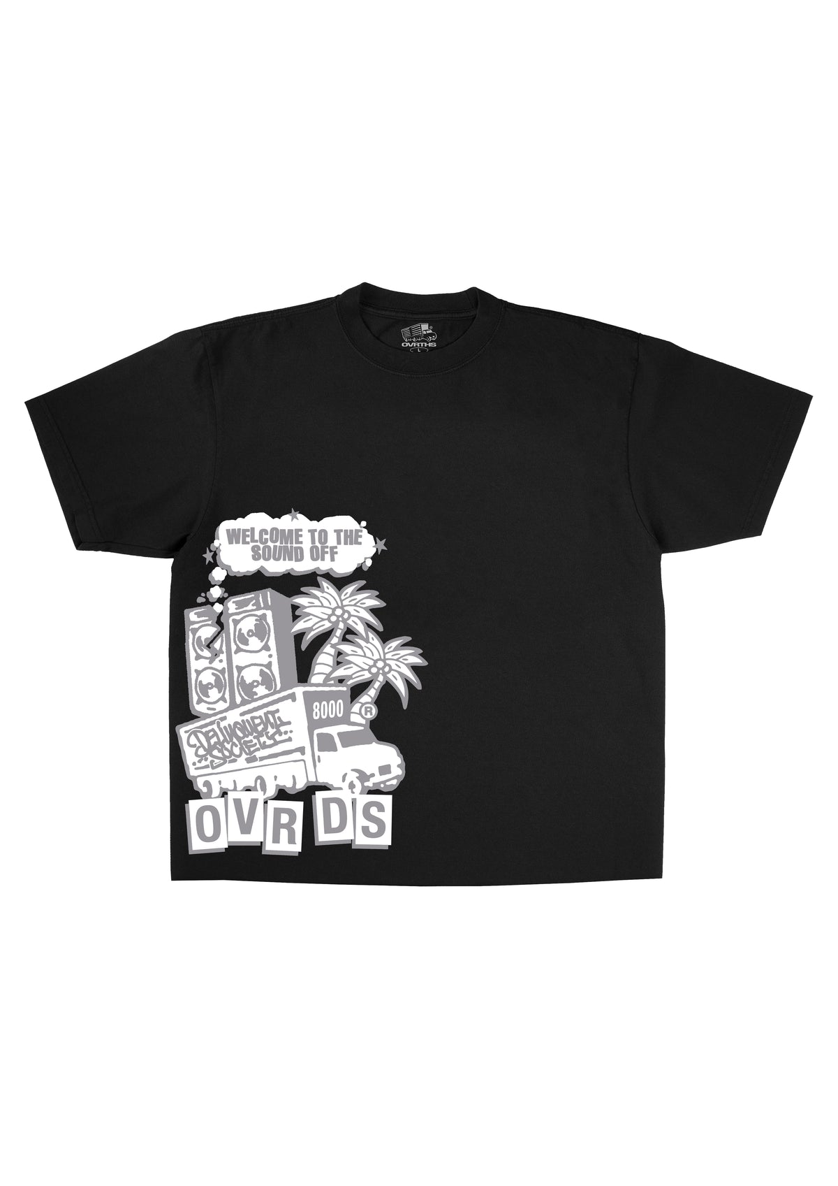 OVR X DS BLACK T SHIRT