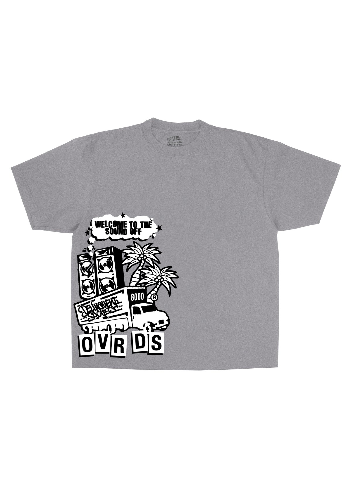 OVR X DS GRAY T SHIRT